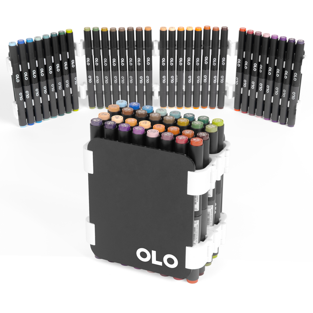 OLO Carry Case – Nature Set – Large (32 brush/chisel)