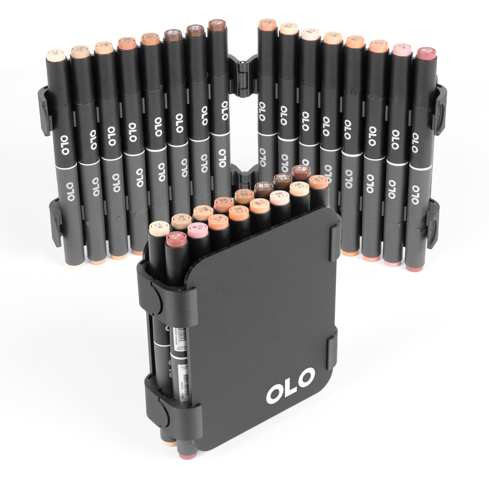 OLO Carry Case – Portrait Set – Small (16 brush/chisel)