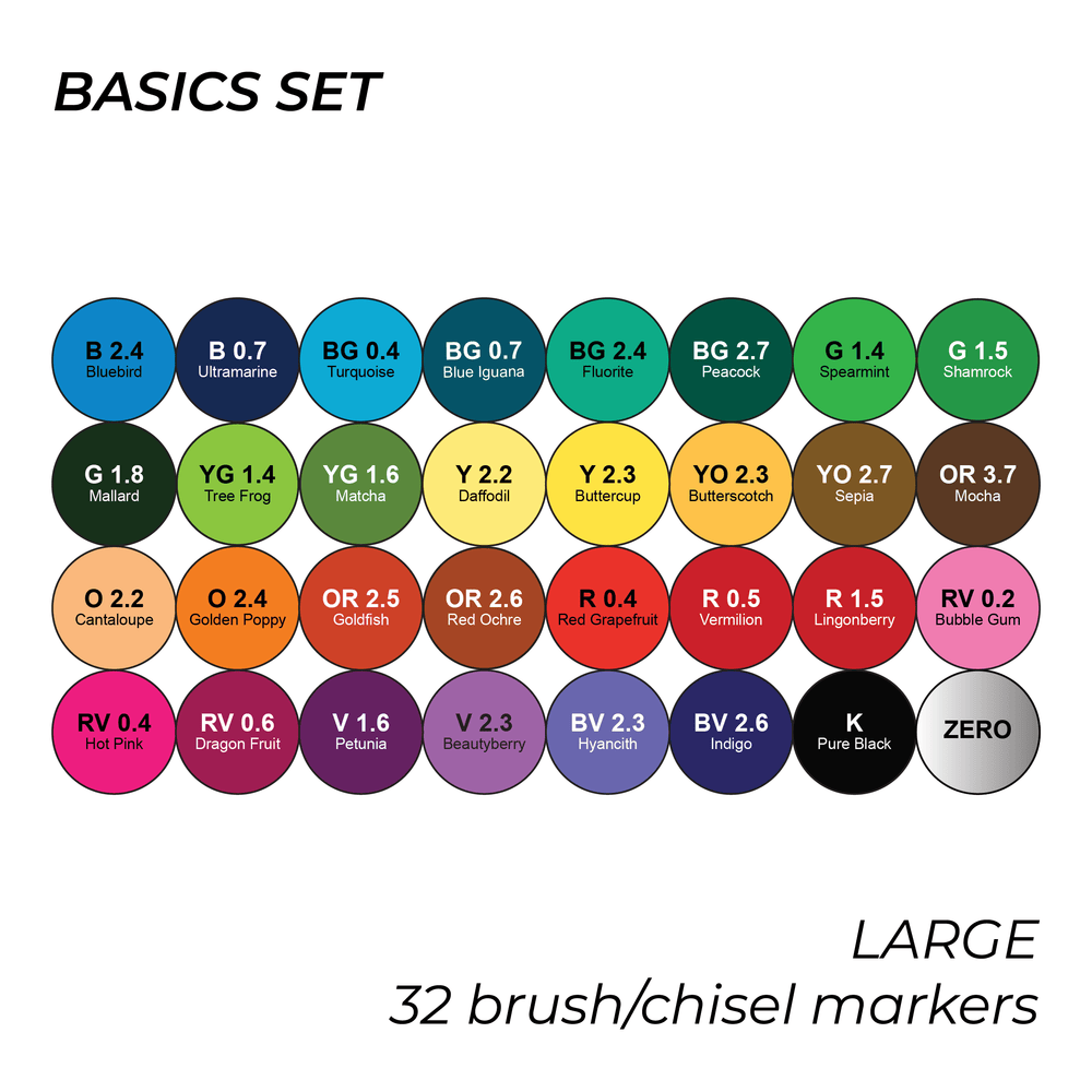 OLO Carry Case – Basics Set – Large (32 brush/chisel)