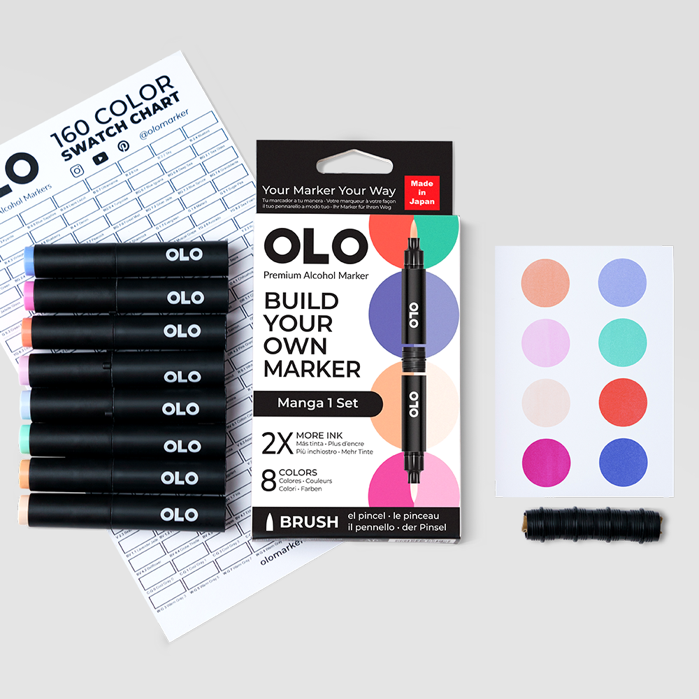 Manga 8pc Brush Set 1