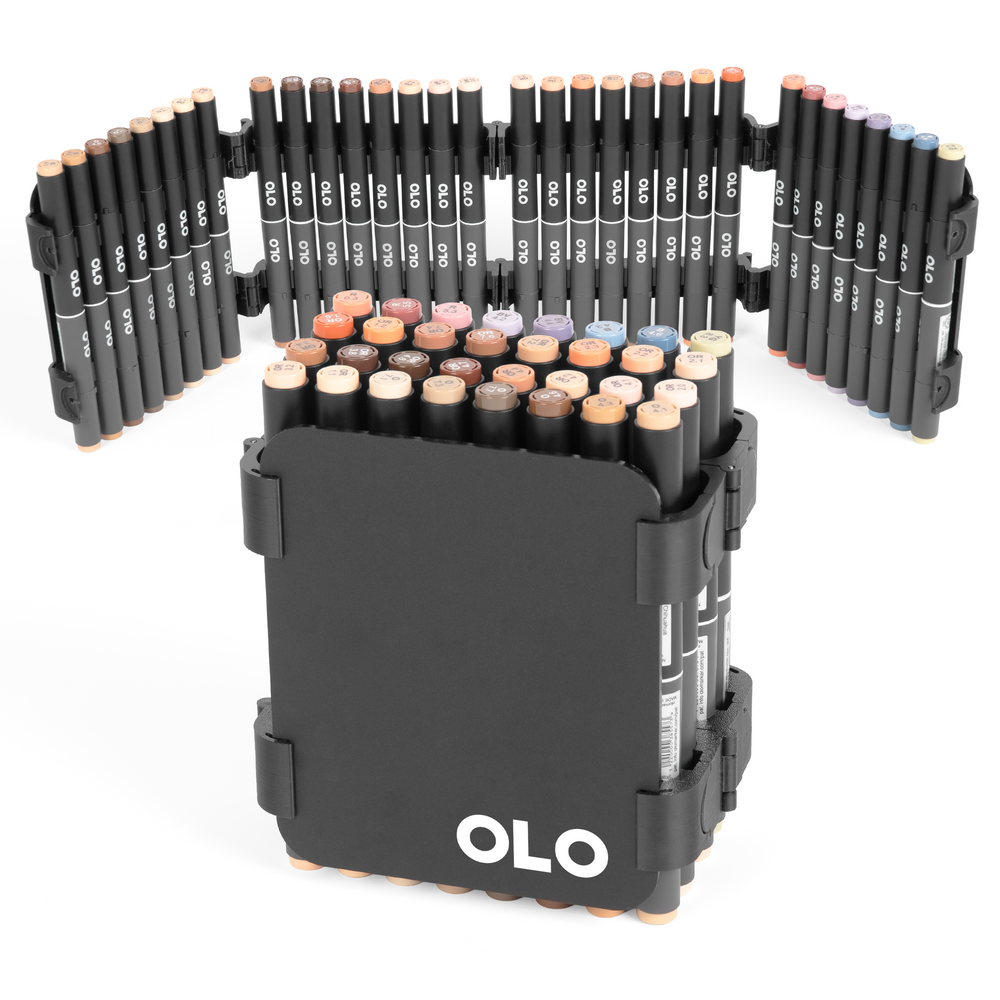 OLO Carry Case – Portrait Set – Large (32 brush/chisel)