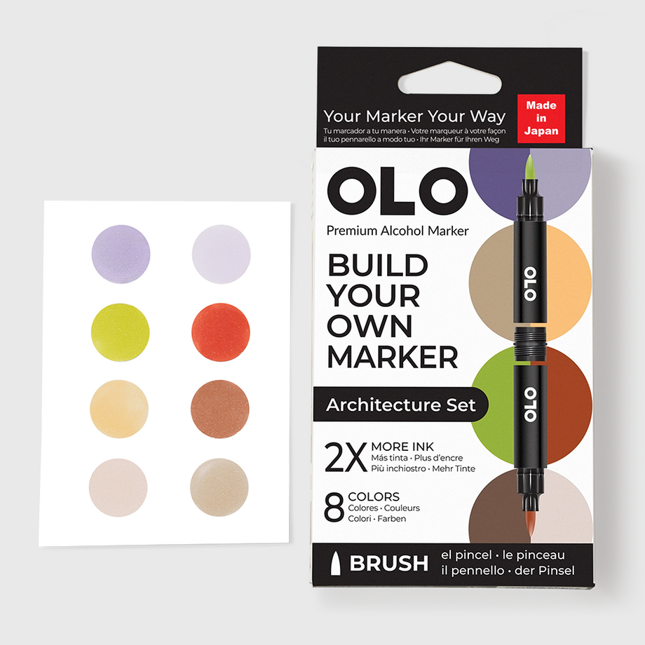 Architecture 8pc Brush Set – OLO Marker