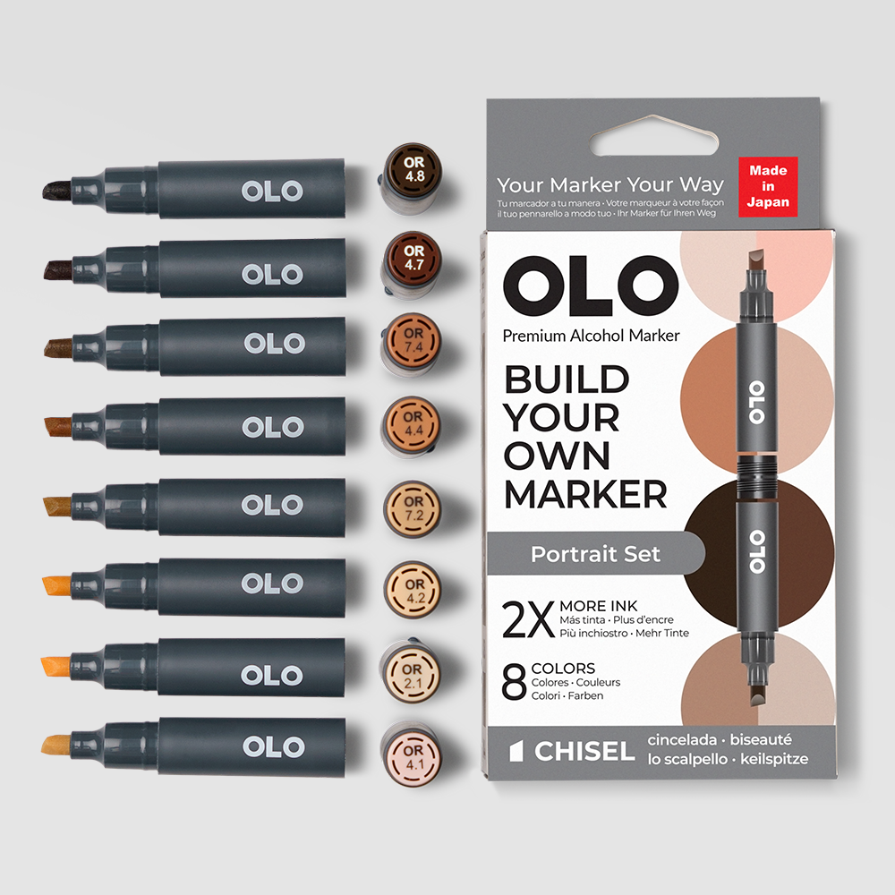 Chisel Portrait Portrait 8pc Chisel Set – OLO Marker