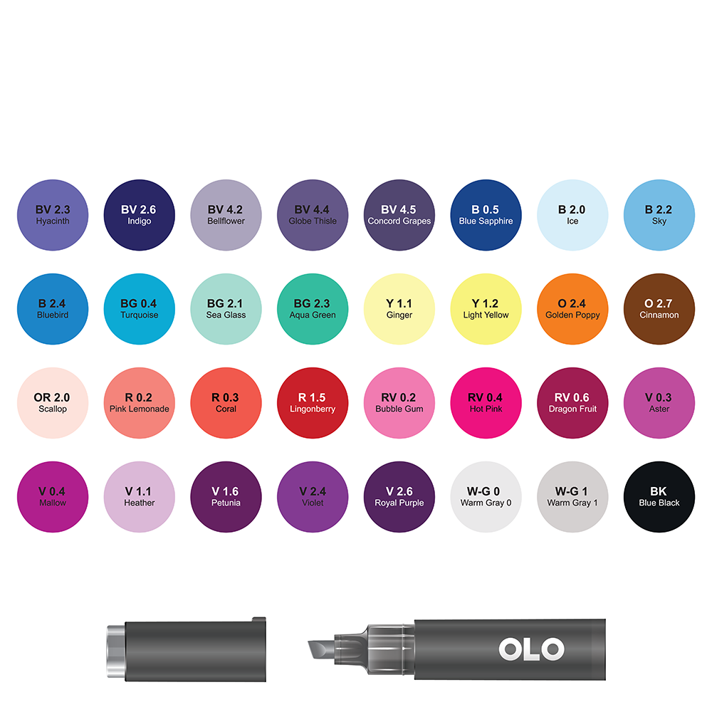 32 Color Chisel Collection 1 – OLO Marker